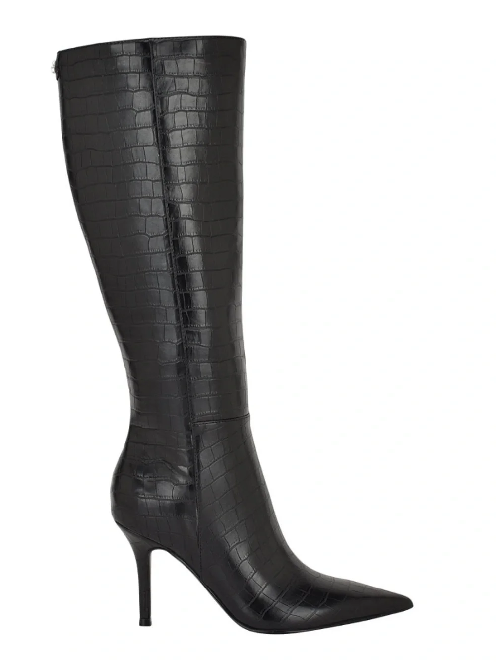 Dark Wine Croco - GUESS Dark Wine Croc-Embossed Pointed-Toe Over-the-Knee Boot